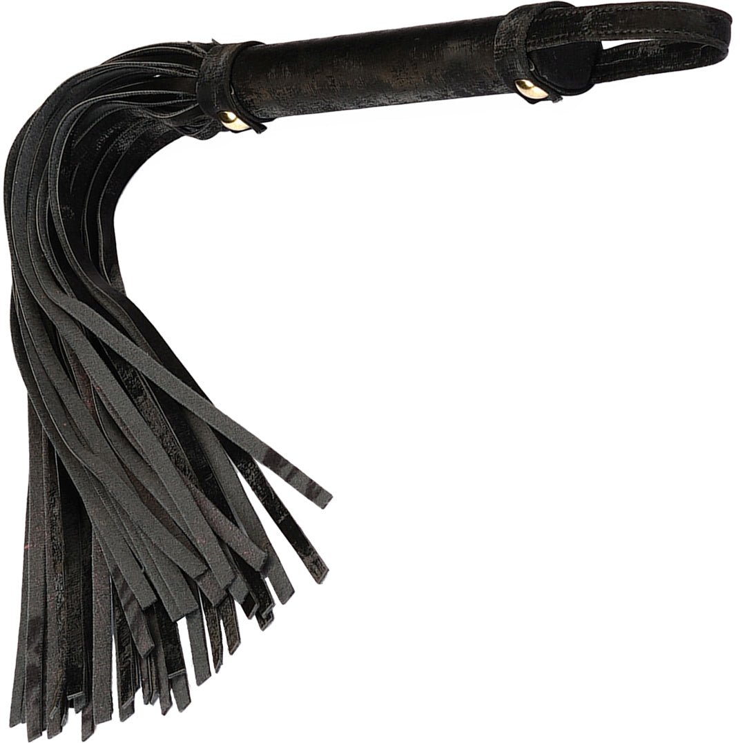 Boudoir Amor Black Vegan Leather Flogger By Liebe Seele