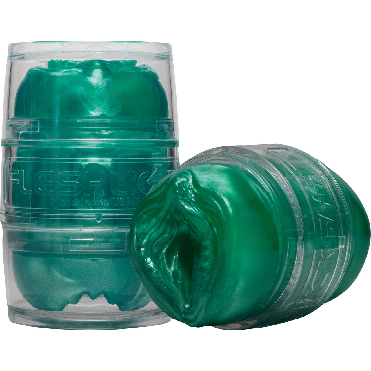 Fleshlight QUICKSHOT Alien Metallic Lady & Butt - Compact Masturbation Sleeve - Green