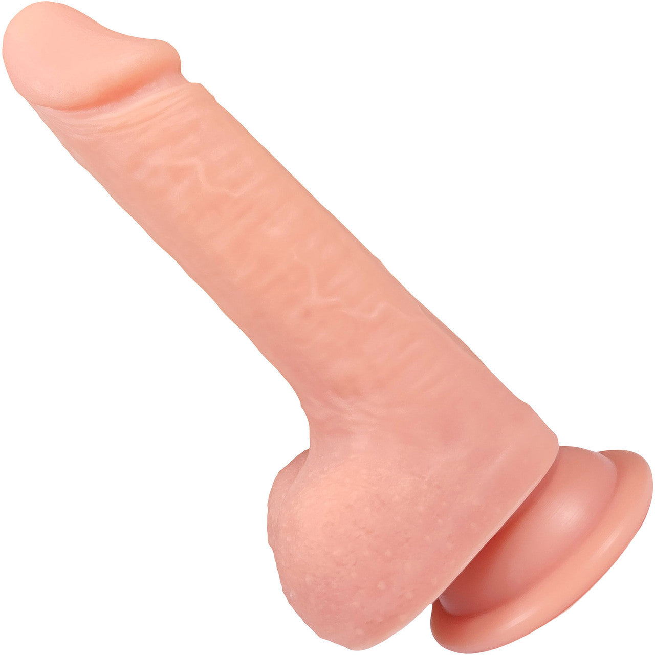 The Gamer 5 Inch Silicone Realistic Dildo With Balls & Suction Cup Base By Fukena - Vanilla