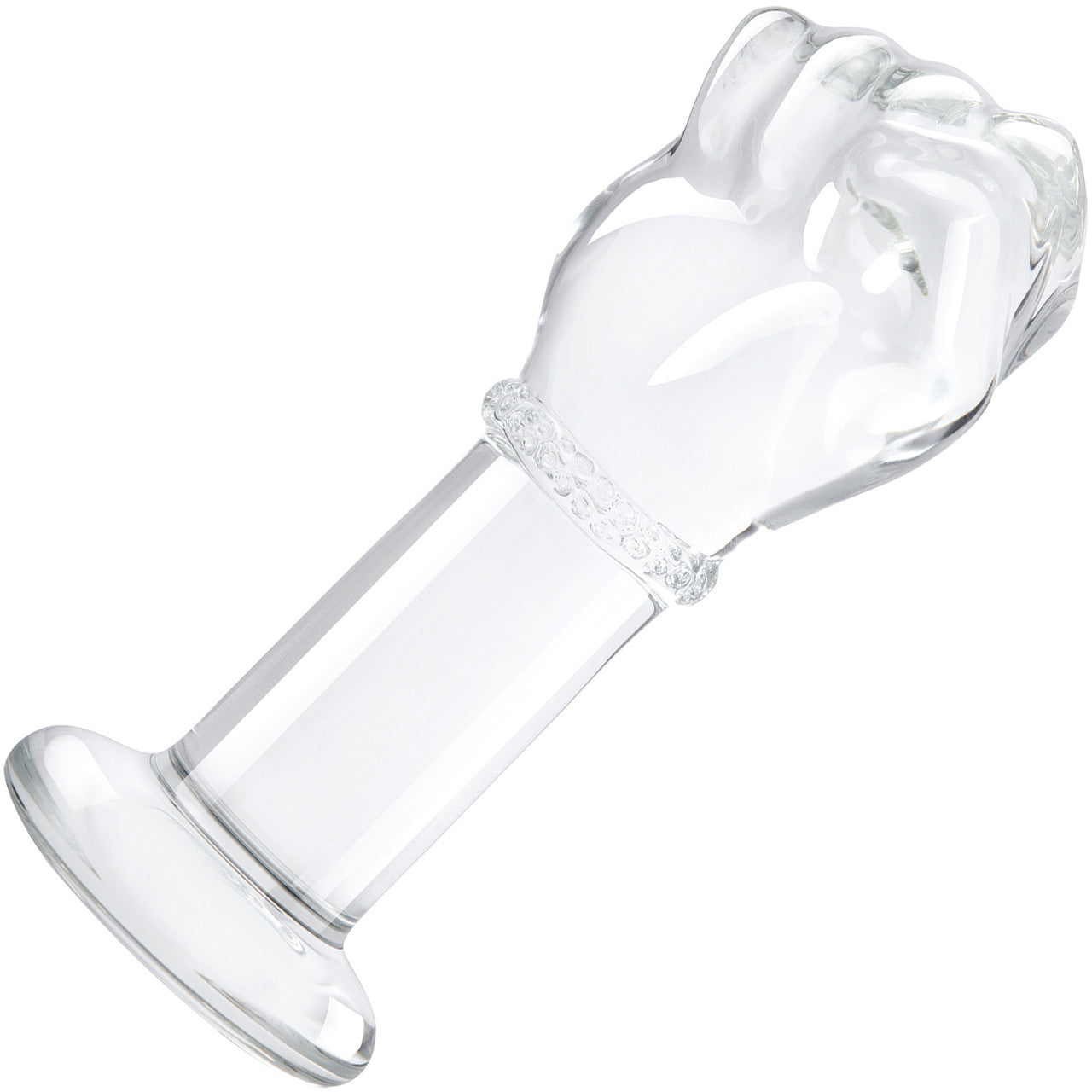 Gls 5" Glass Fist Butt Plug - Clear Gls 5" Glass Fist Butt Plug - Clear