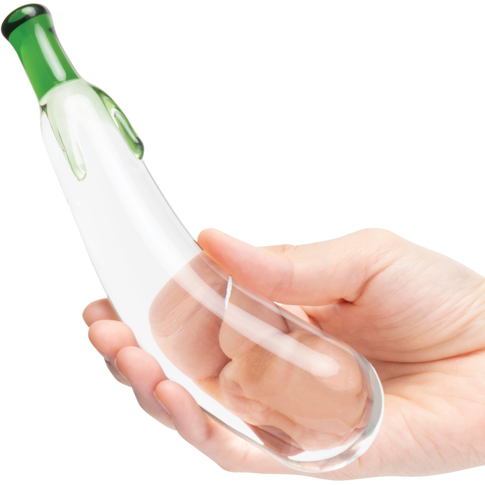 Gläs Eggplant Ecstasy 7.25" Glass Dildo