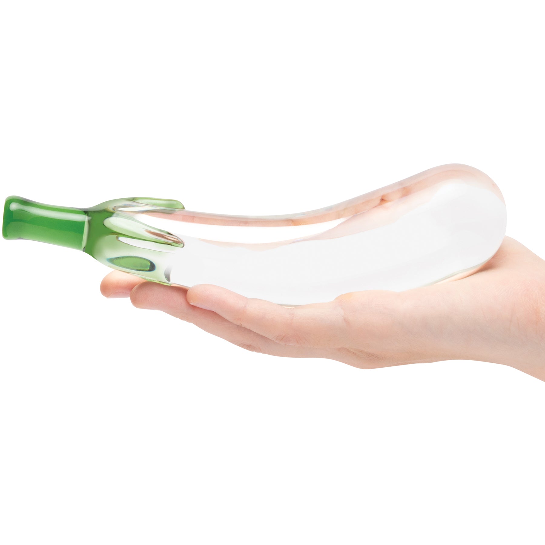 Gläs Eggplant Ecstasy 7.25" Glass Dildo