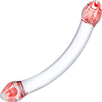 Gläs Red Head Glass Double Dildo