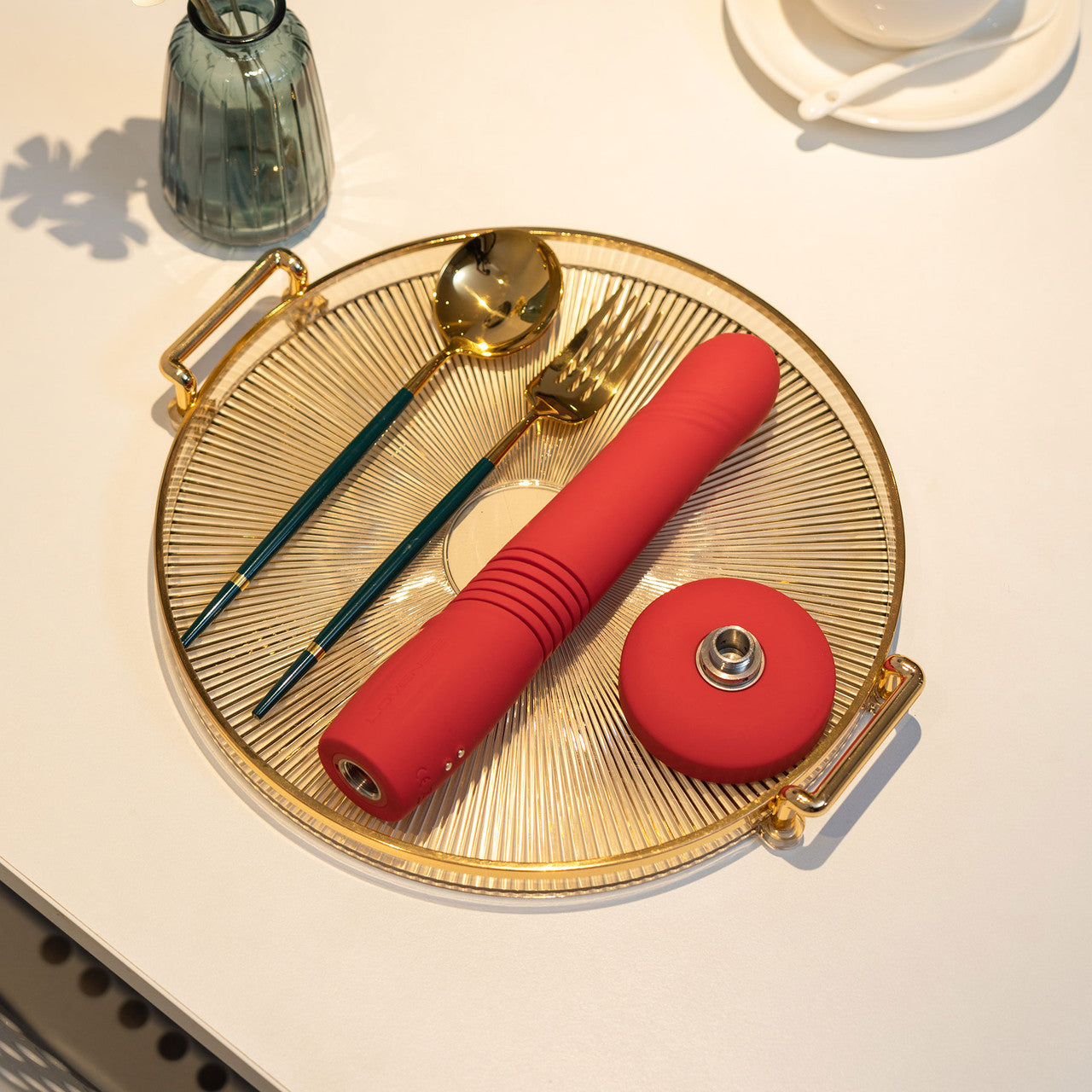 Lovense Gravity App Enabled Silicone Waterproof Rechargeable Thrusting & Vibrating Dildo