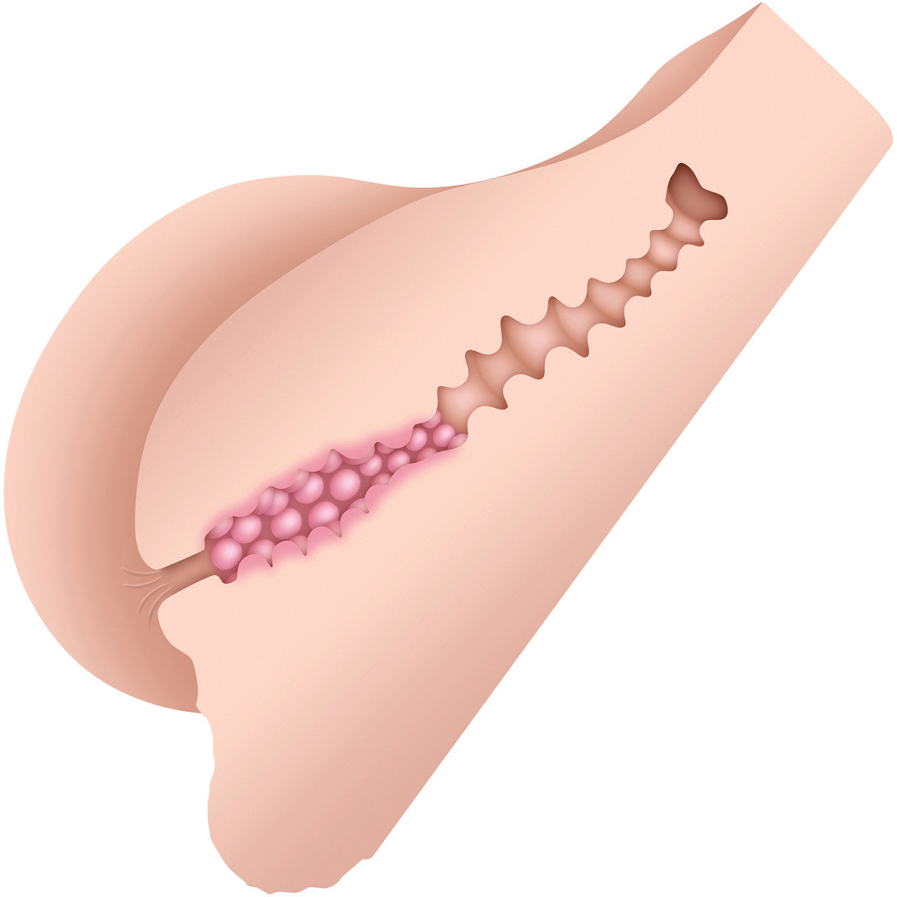 Gender X A Handful Life-Like Ass Penis Masturbator - Vanilla