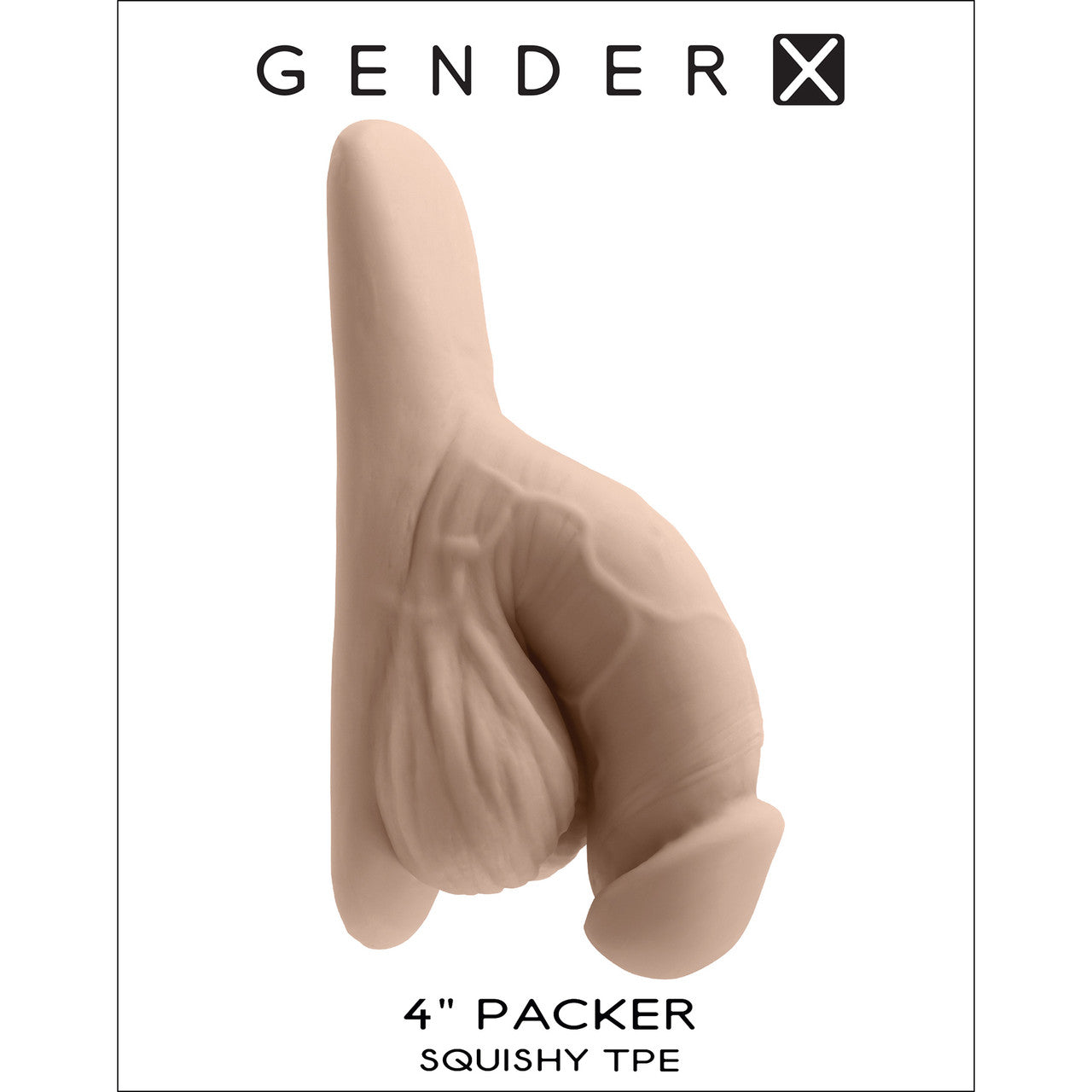 Gender X 4" Squishy Penis Packer - Vanilla