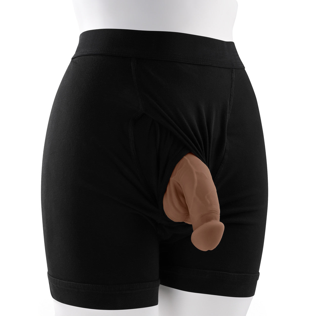 Gender X 4" Squishy Penis Packer - Chocolate