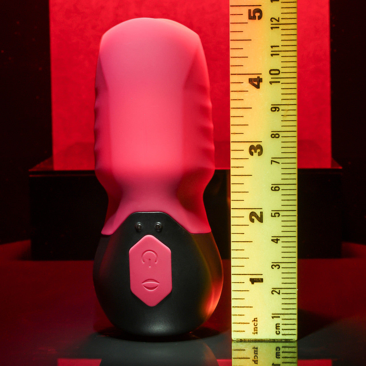 Gender X Body Kisses Rechargeable Silicone Vibrating Suction Massager - Red