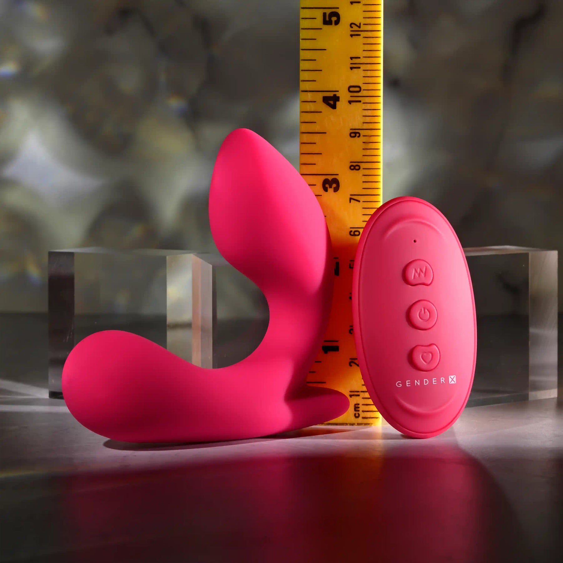 Gender X All About The Bass Dual Stimulation Rechargeable Silicone Vibrator With Remote