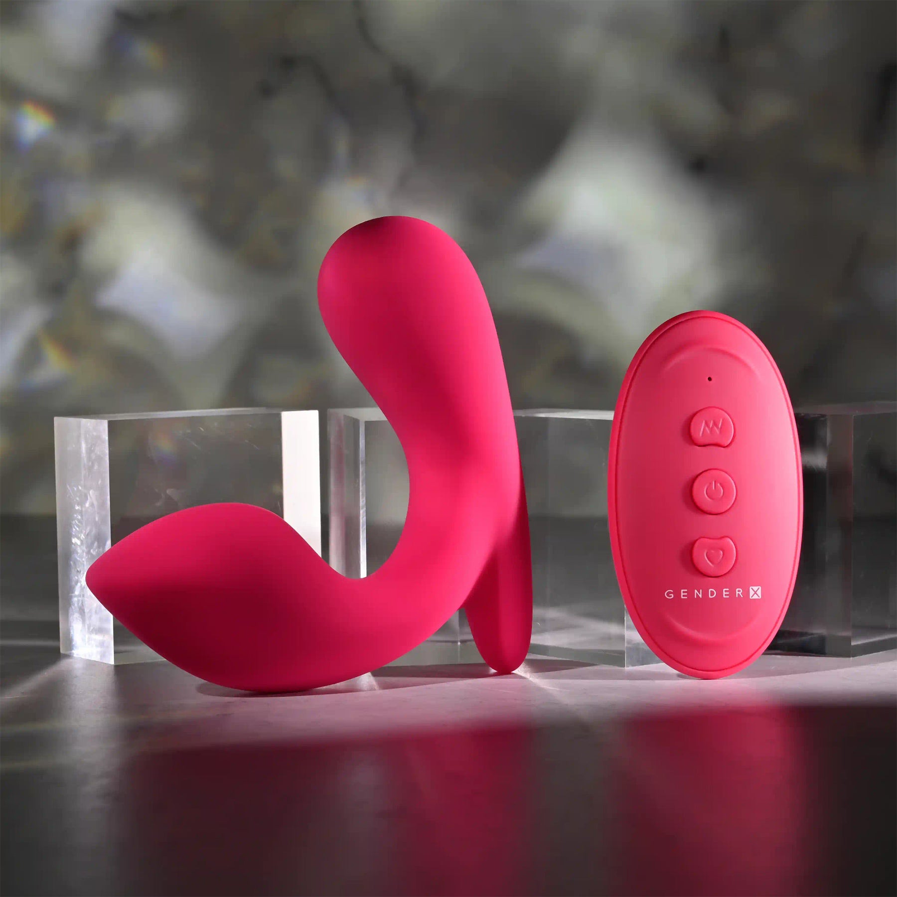 Gender X All About The Bass Dual Stimulation Rechargeable Silicone Vibrator With Remote