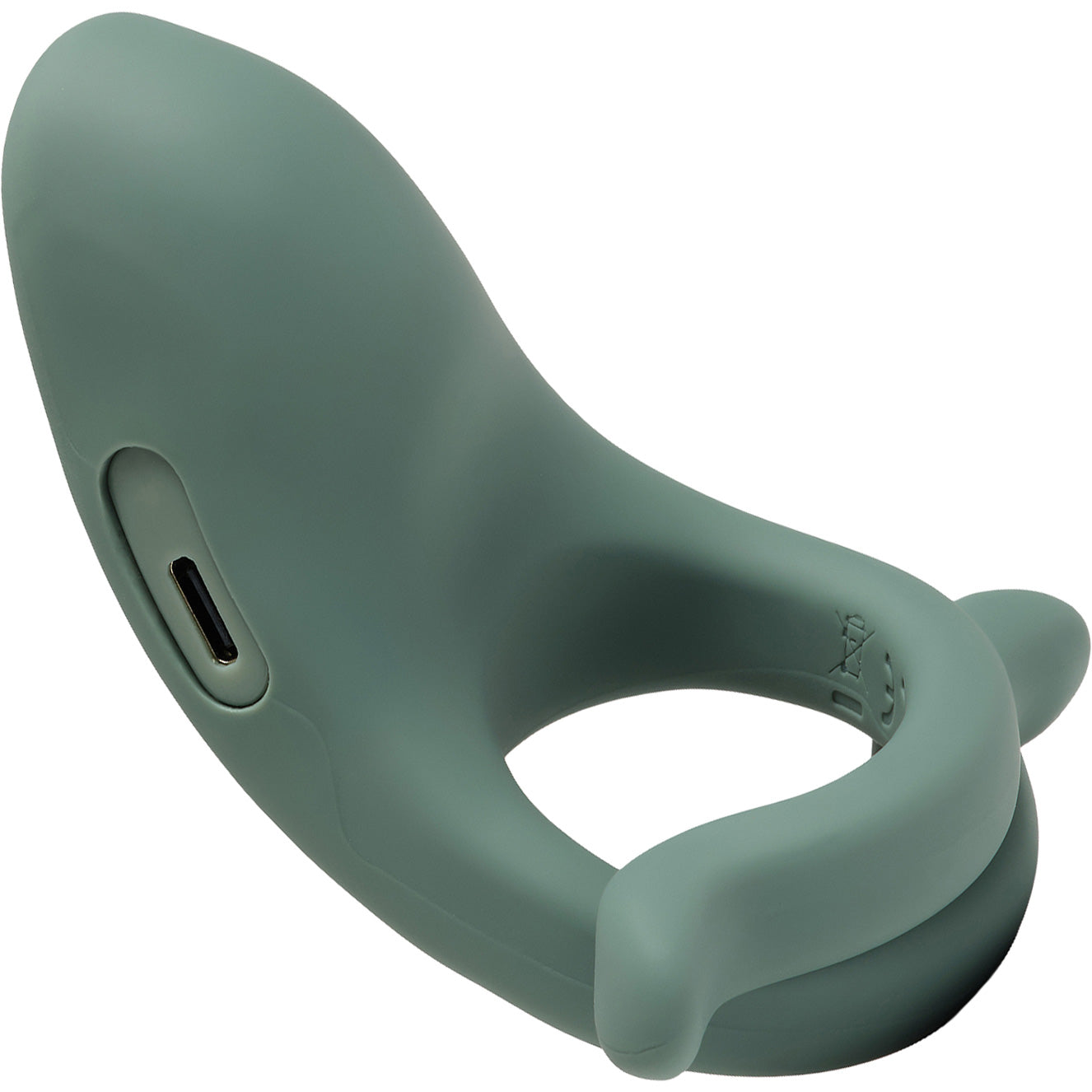 Hug Vibrating Silicone Couples Cock Ring By Dame - Steel