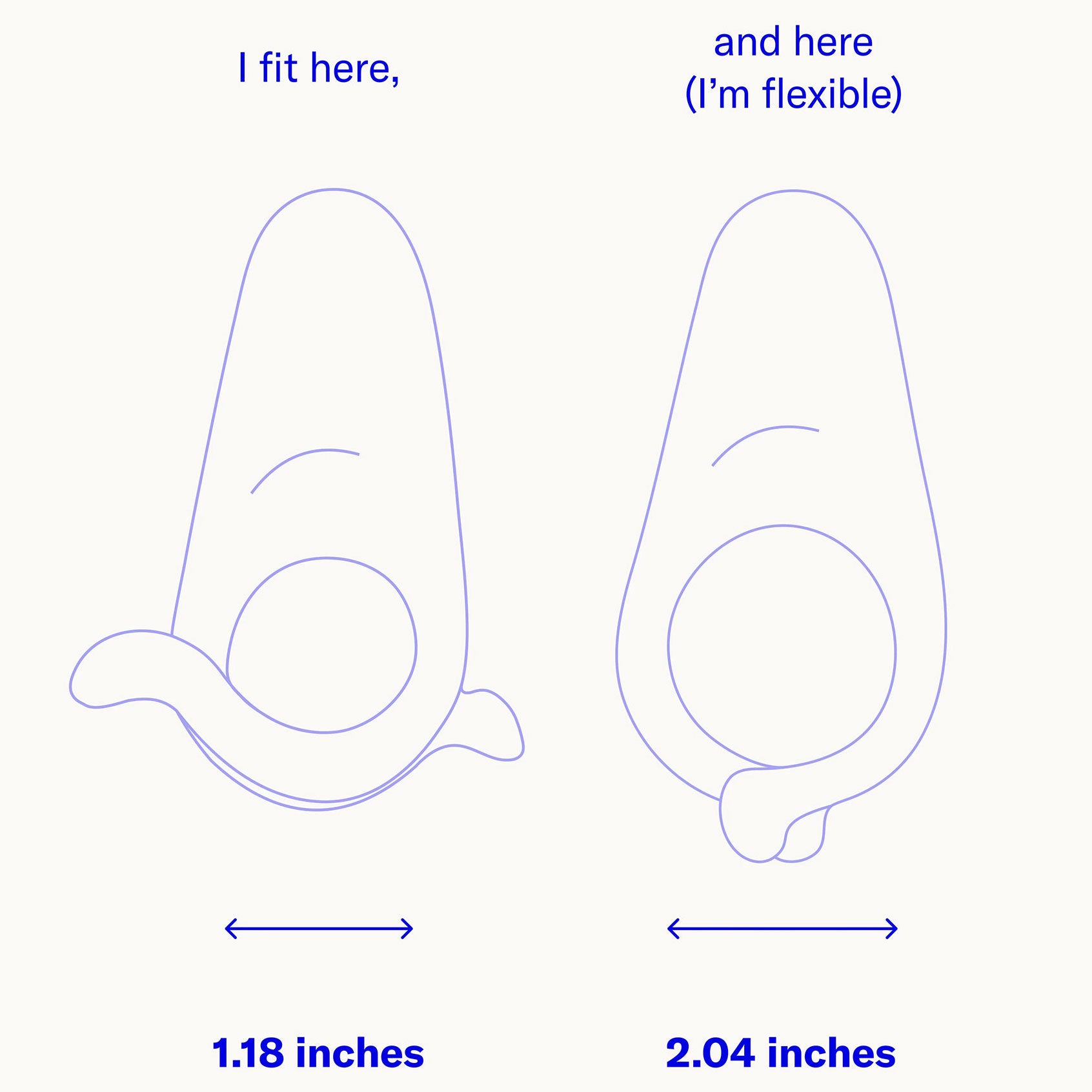 Hug Vibrating Silicone Couples Cock Ring By Dame - Size Demo