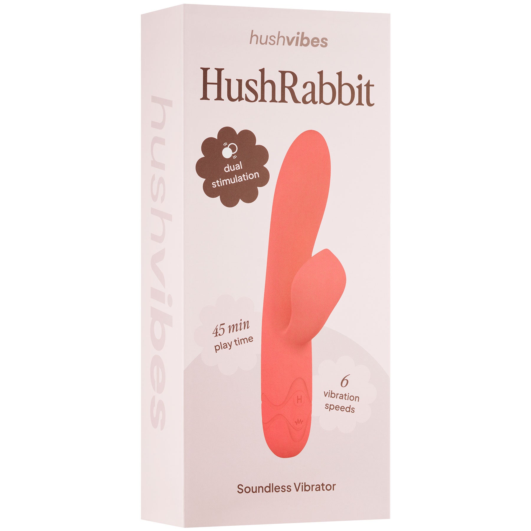 Hushvibes HushRabbit™ Silent Silicone Waterproof Rechargeable Dual Stimulation Vibrator