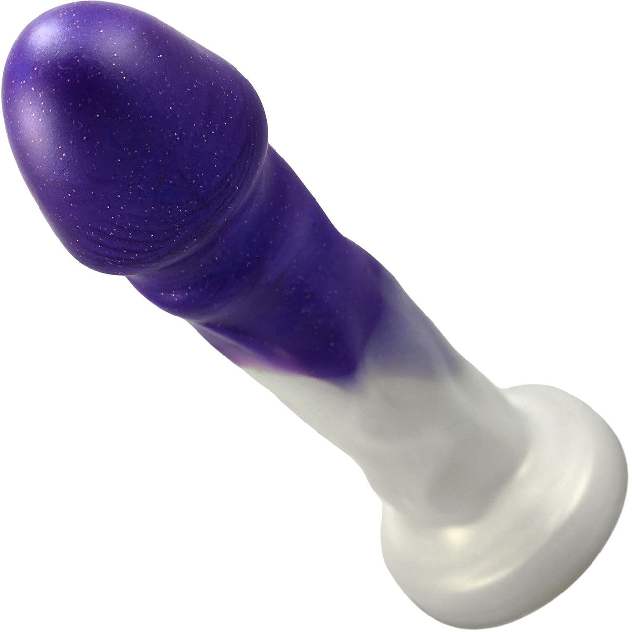 Splendid Dual-Density Silicone Dildo By Uberrime - Medium, Pearl & Orchid