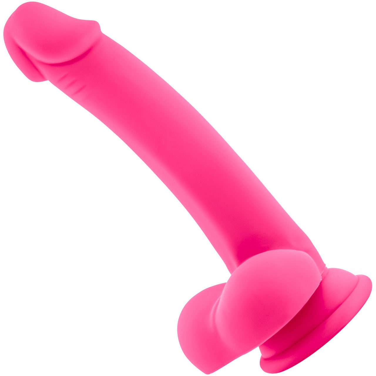 Ruse D Thang Silicone Suction Cup Dildo by Blush Novelties - Hot Pink