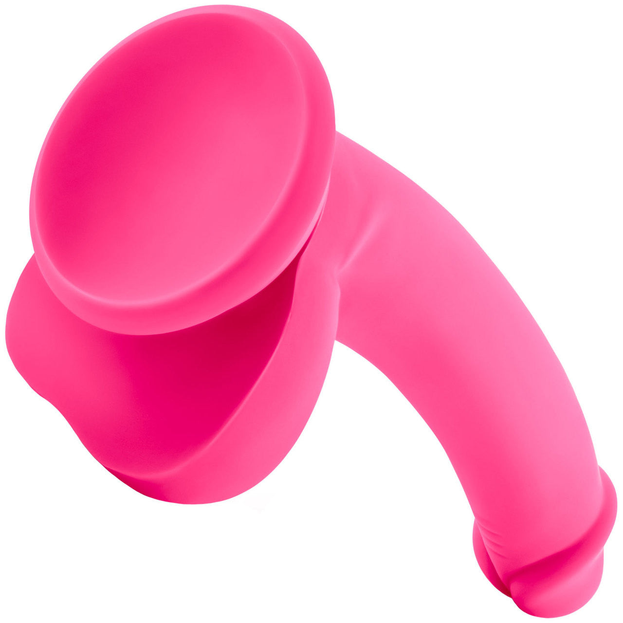 Ruse D Thang Silicone Suction Cup Dildo by Blush Novelties - Hot Pink