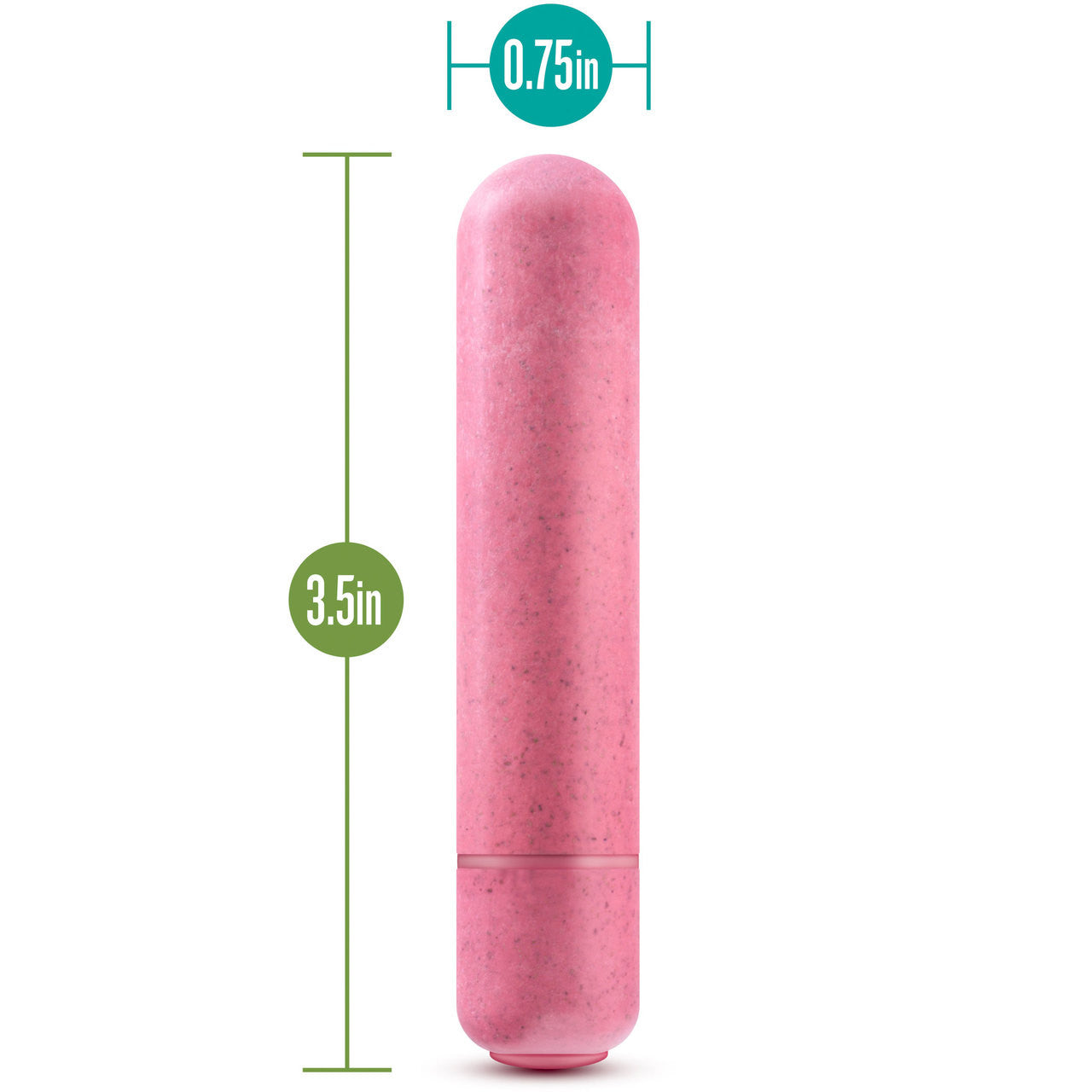 Gaia Eco Bullet Biodegradable & Recyclable Mini Vibrator By Blush Novelties - Coral