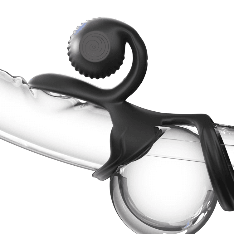 SVibe Snail Jovi Couples Ring Silicone Vibrating Cock Ring With Remote - In Use Video