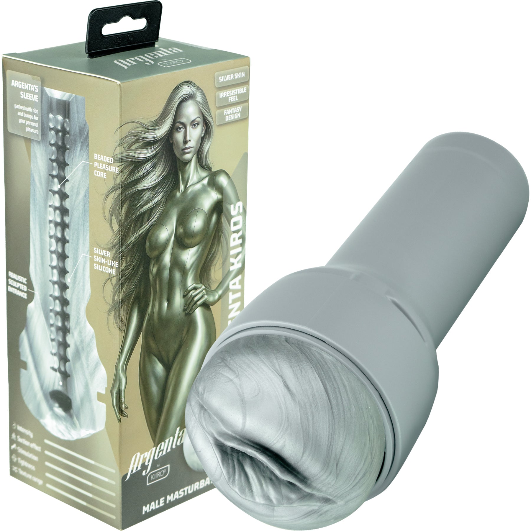 KIIROO Feel Argenta Pussy Stroker - Argenta Kiros Penis Masturbator KIIROO Feel Argenta Pussy Stroker - Argenta Kiros Penis Masturbator