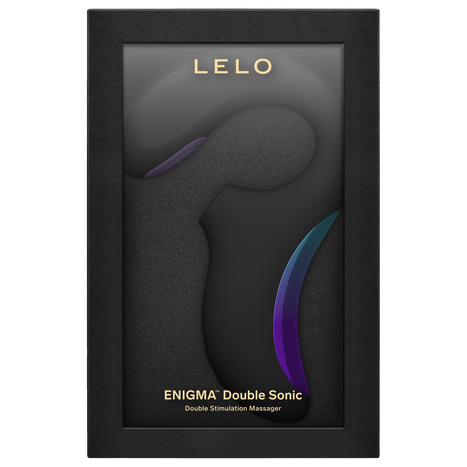 LELO ENIGMA™ Double Sonic Rechargeable Silicone Multi Stimulation Sensonic™ Vibrator - Black