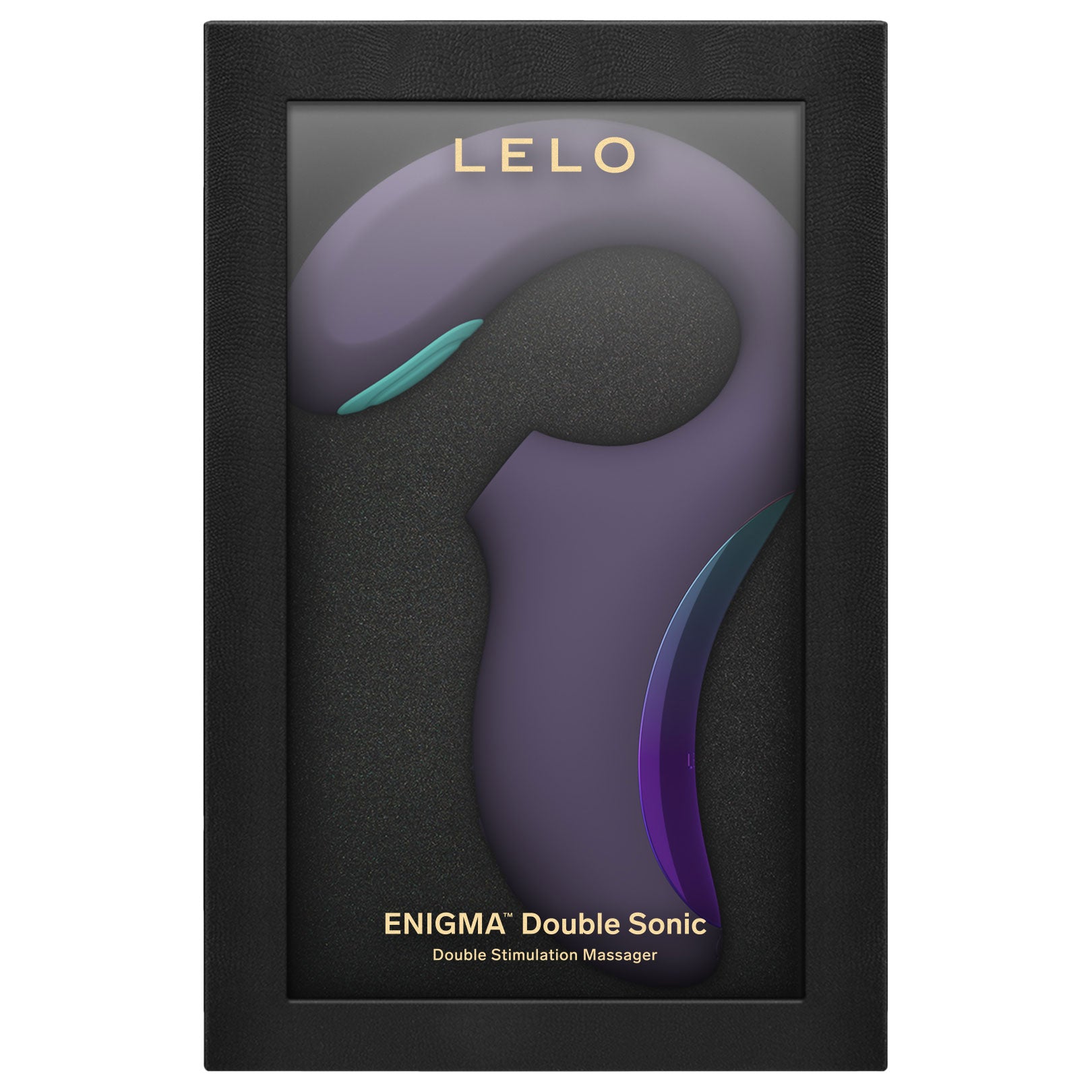 LELO ENIGMA™ Double Sonic Rechargeable Silicone Multi Stimulation Sensonic™ Vibrator - Cyber Purple