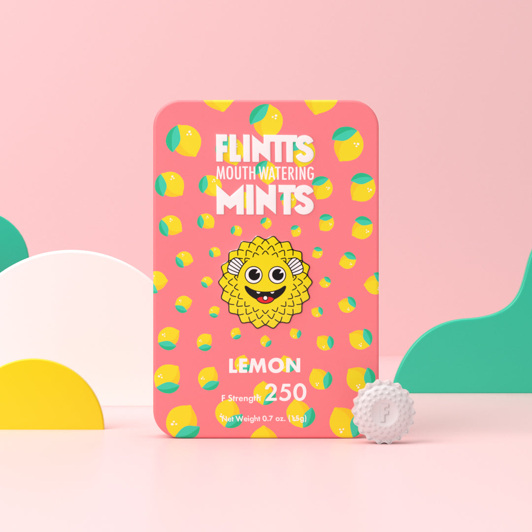 Flintts Mints Mouth Watering Oral Delights - Lemon
