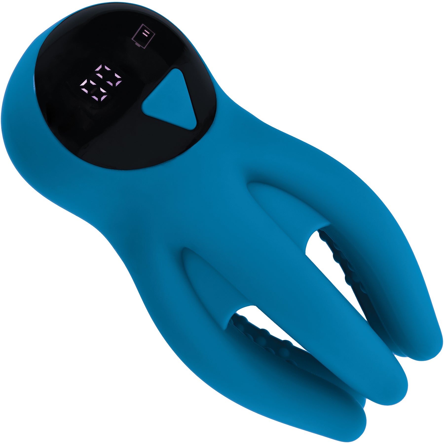 LEVELZ Digital Vibrating Silicone Penis Head Stimulator With Tentacles