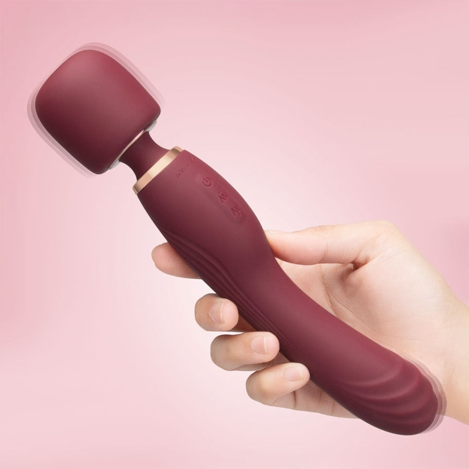 Le Wand Flat Top Fusion G Double-Ended Petite Wand Silicone Vibrator
