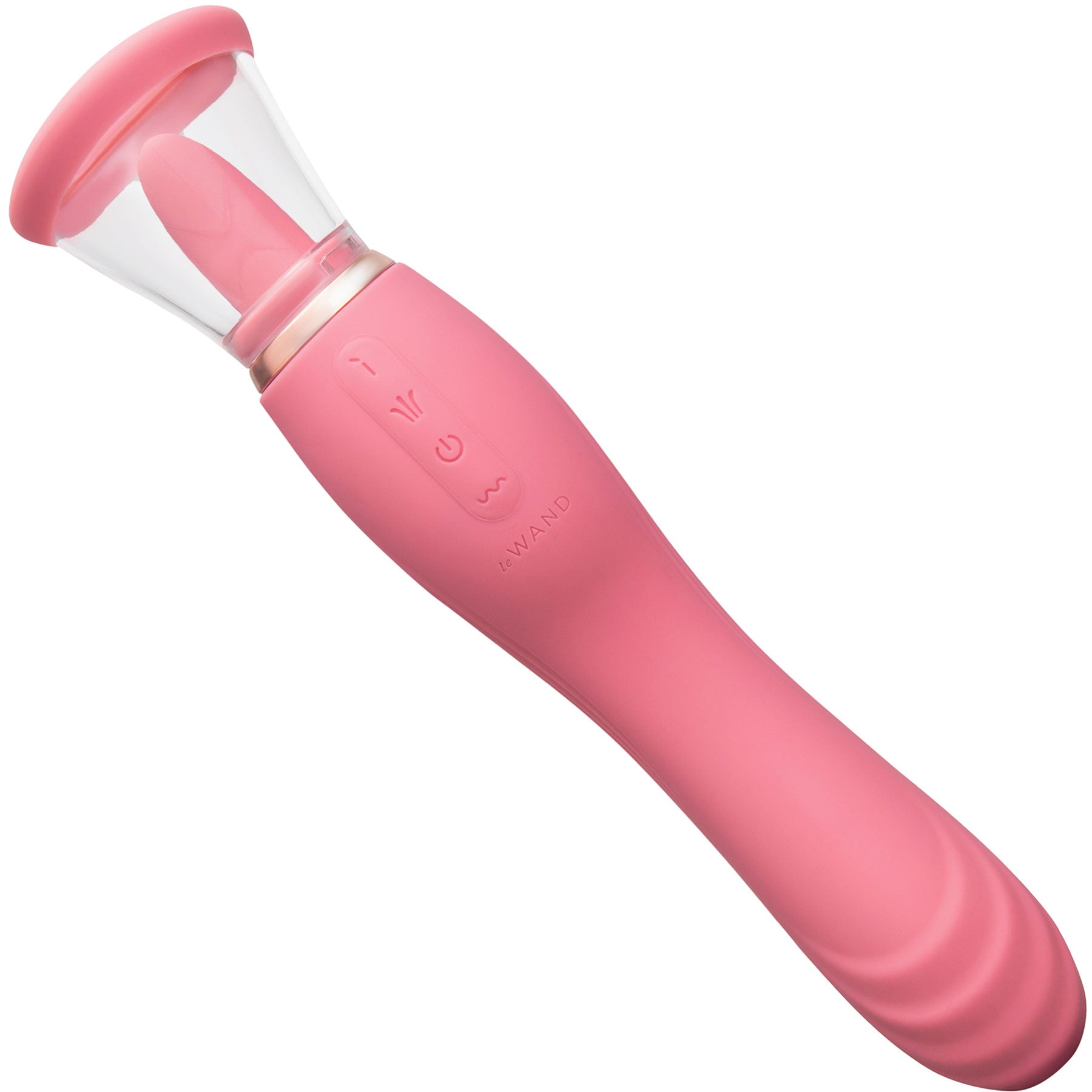 Le Wand Lick 3-in-1 Rechargeable Double-Ended Silicone Vibrator