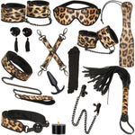 Vivid Bondage Leopard Print 13 Piece Soft Bondage Kit By Liebe Seele