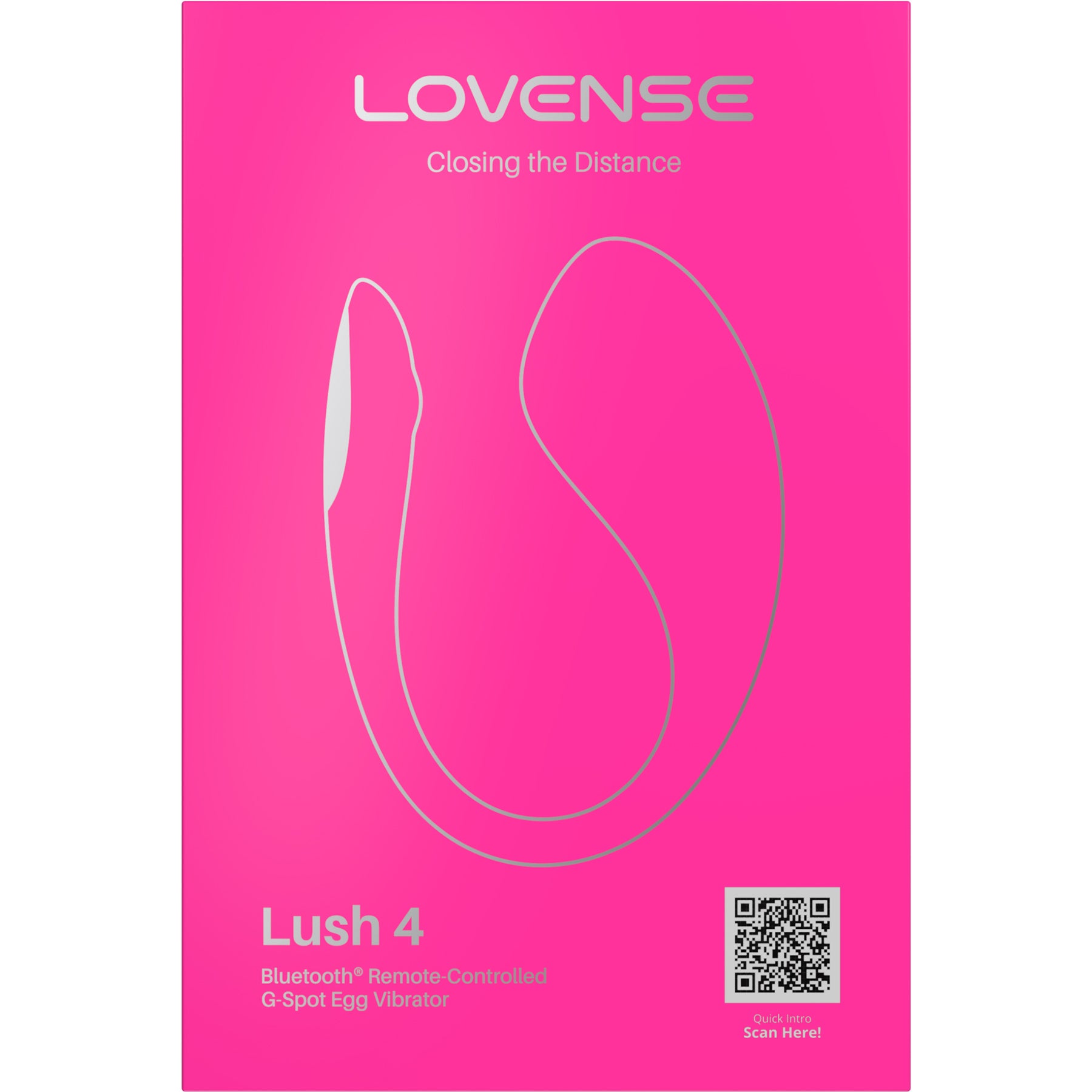 Lovense Lush 4 Bluetooth® App Controlled G-Spot Silicone Egg Vibrator