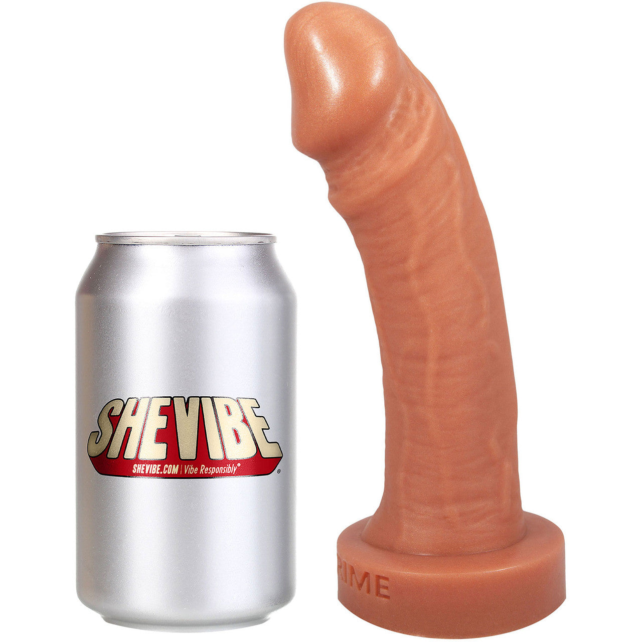 Maxime 8" Dual-Density Realistic Silicone Dildo By Uberrime - Caramel