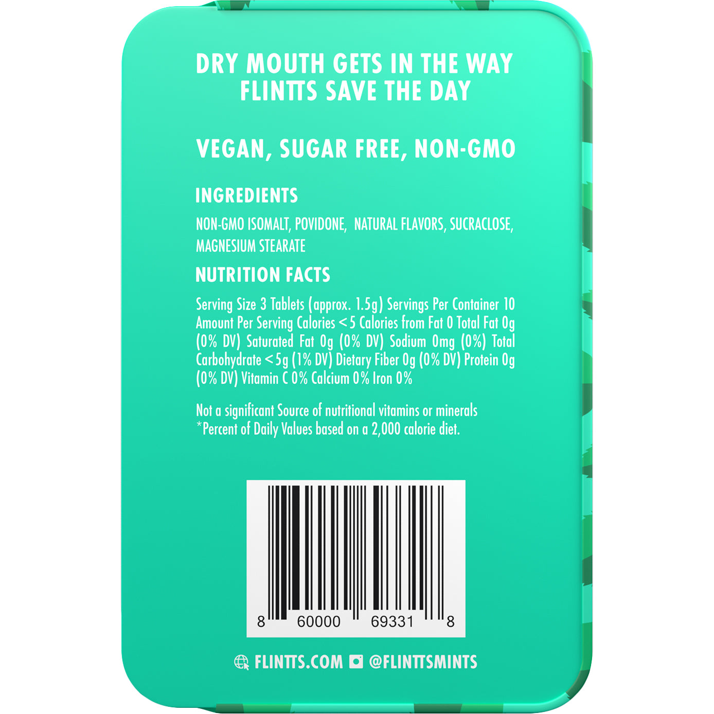 Flintts Mints Mouth Watering Oral Delights - Mint