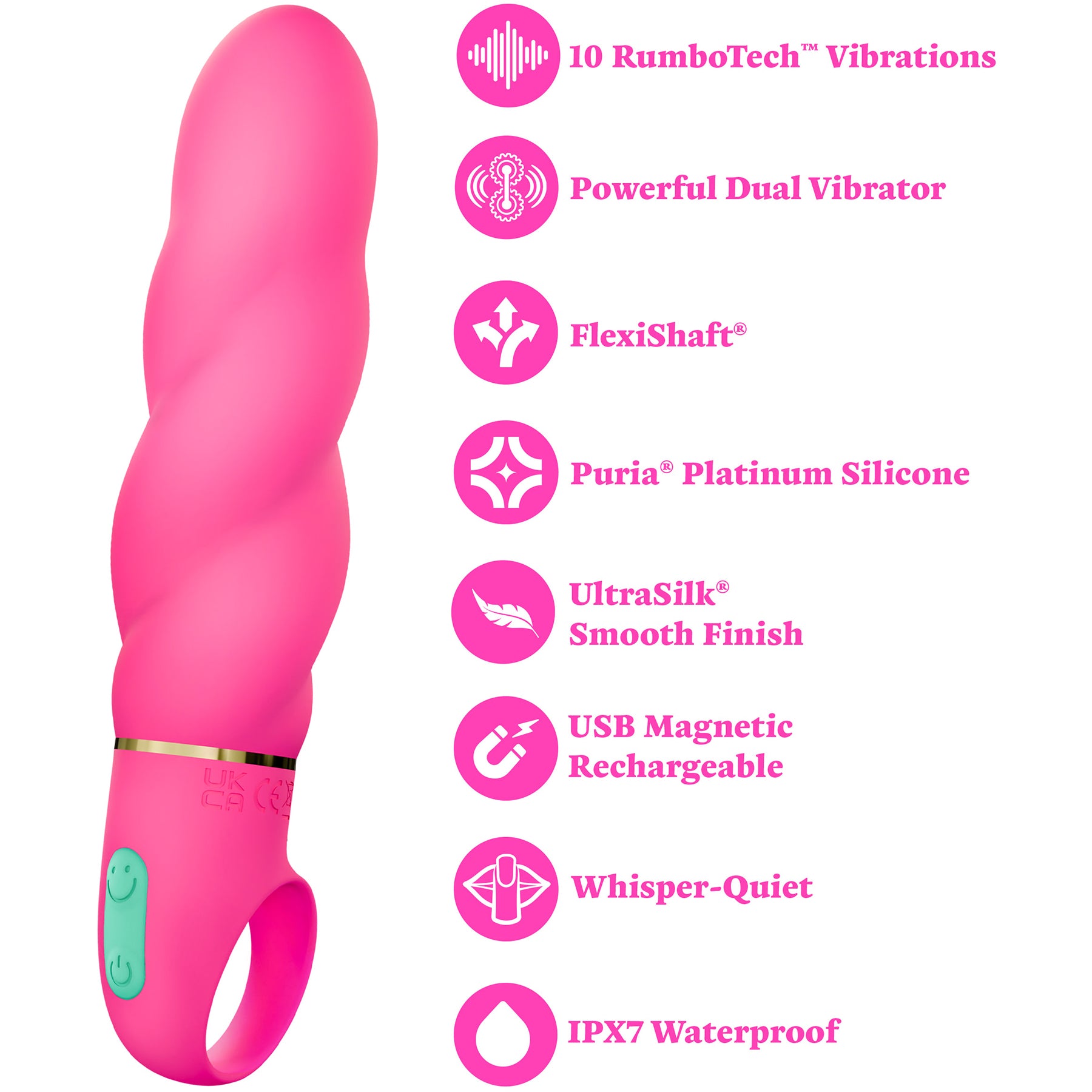 ARIA® Amazing AF 2.0 Rechargeable Silicone Vibrator By Blush