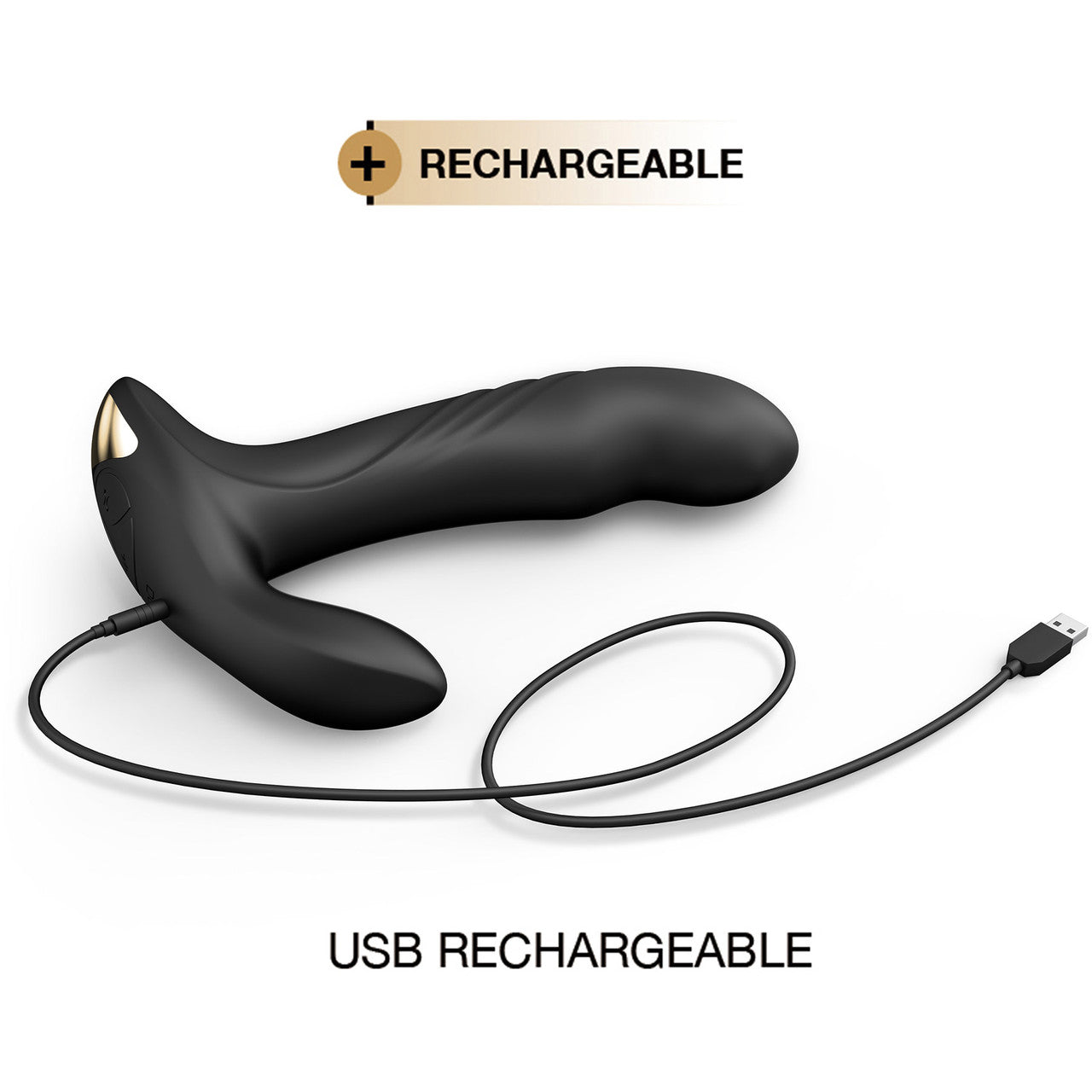 Dorcel Multi P-Joy Silicone Vibrating & Rotating Anal, Prostate & Perineum Massager With Remote