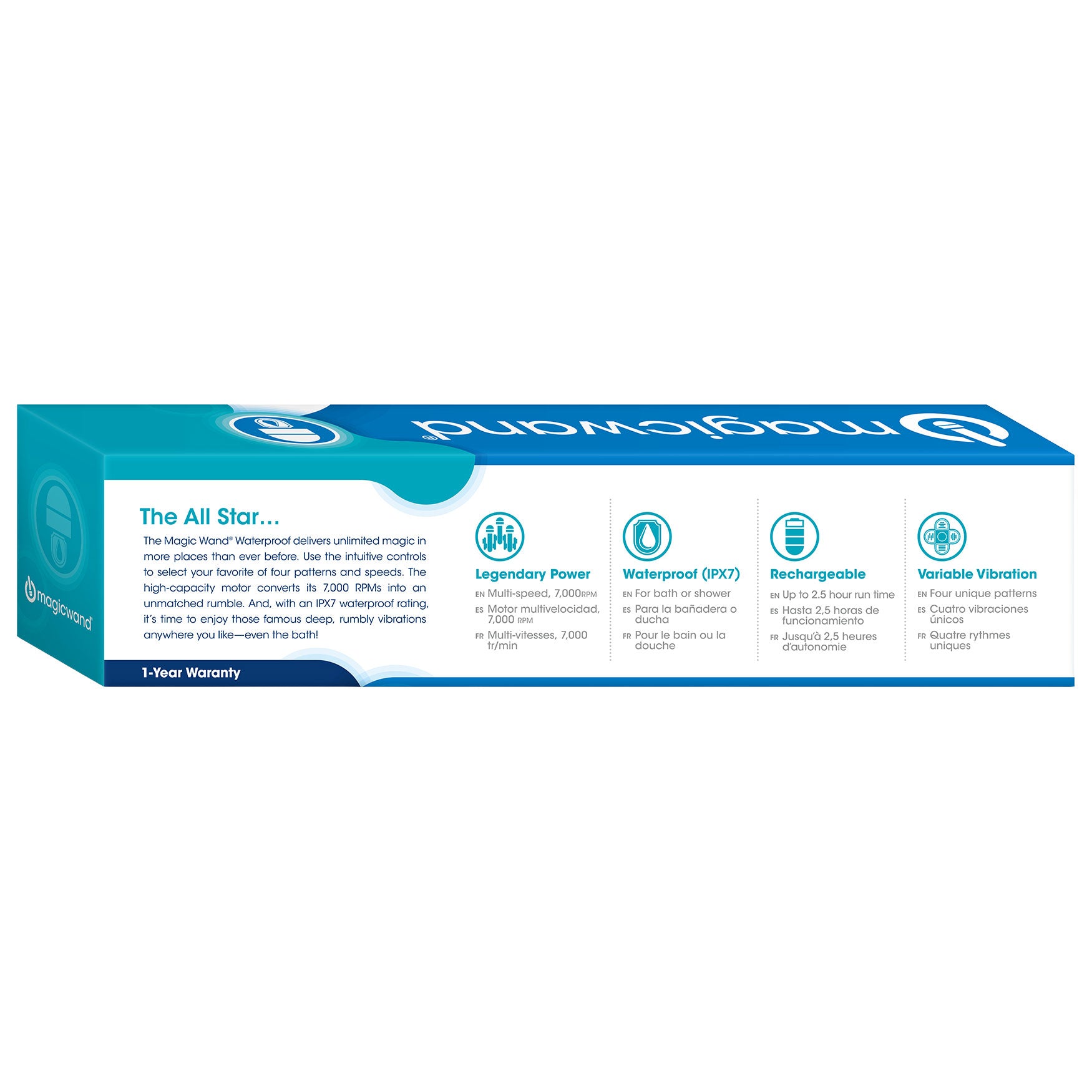 Magic Wand® Waterproof Rechargeable Cordless Vibrator