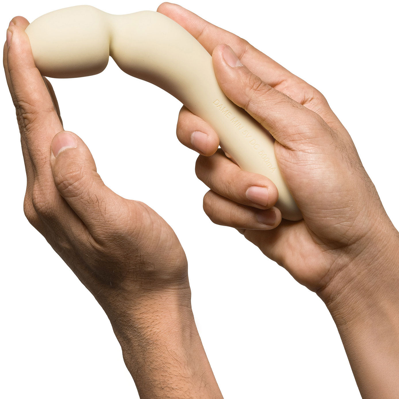 Min Silicone Waterproof Rechargeable Mini Wand Vibrator By Dame - Butter