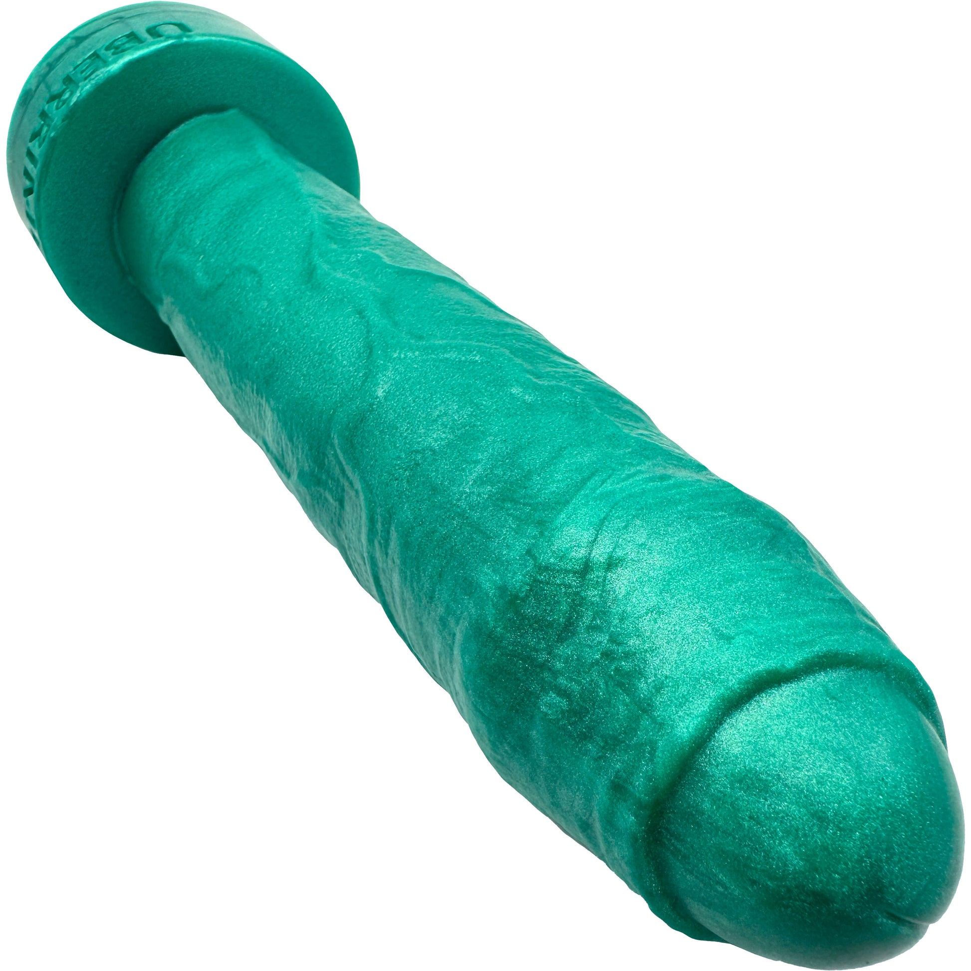 Bella Uncut Dual Density 8" Silicone Dildo By Uberrime - Sea Foam