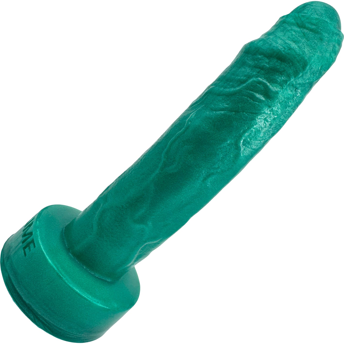 Bella Uncut Dual Density 8" Silicone Dildo By Uberrime - Sea Foam
