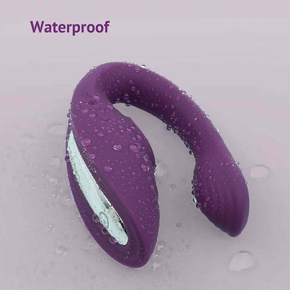 Tracy’s Dog Nina Petite Dual Stim Vibrator With Clitoral Tapper, Flexible Internal Stimulator & Remote - Purple