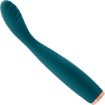 Luxe Lillie Silicone Rechargeable Vibrating Slim Wand Massager By NS Novelties - Teal