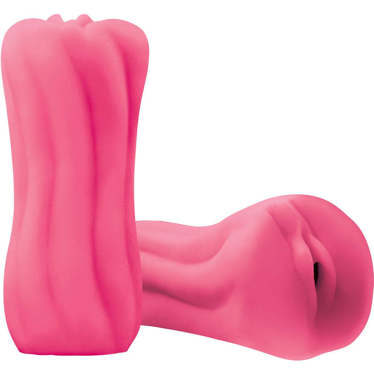 Firefly Yoni Stroker Silicone Glow-In-The-Dark Penis Masturbator - Pink