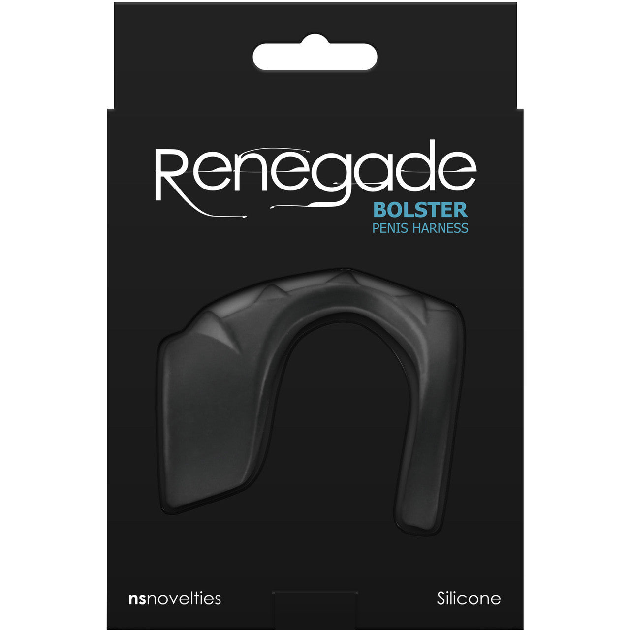 Renegade Bolster Penis Harness Silicone Cock Ring - Black