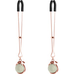 Bound Adjustable G1 Glow in the Dark Nipple Clamps by NS Novelties - Rose Gold