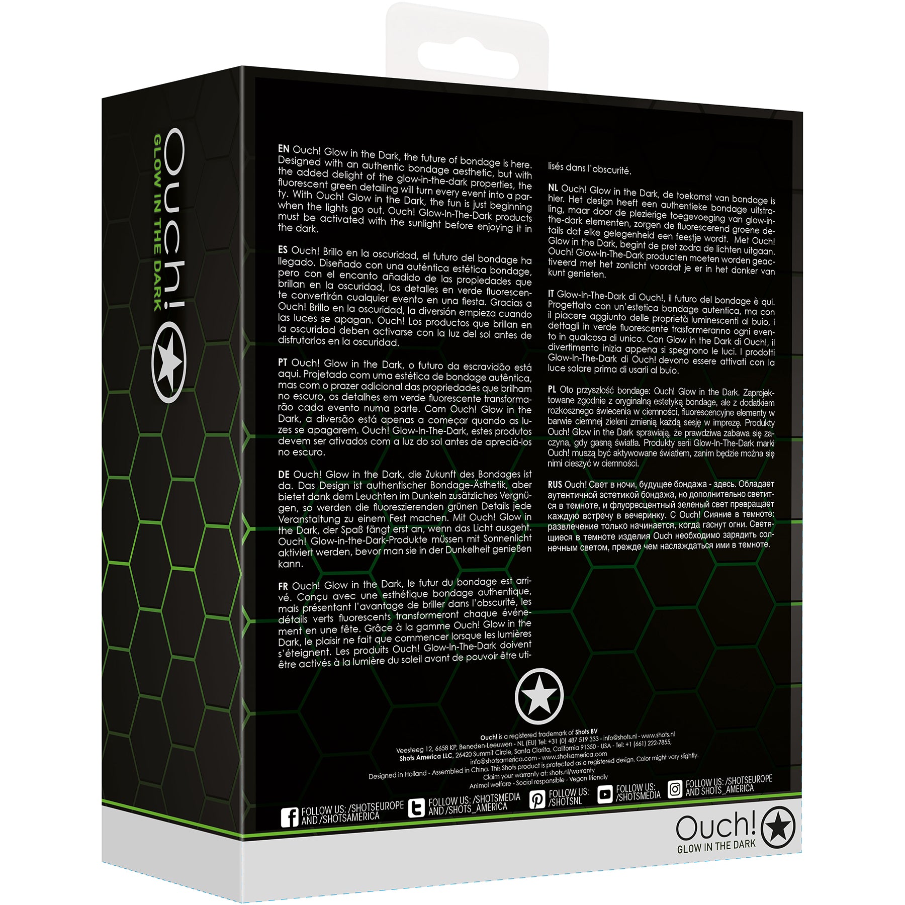 Ouch! Model 20 Silicone Glow In The Dark Cock Cage