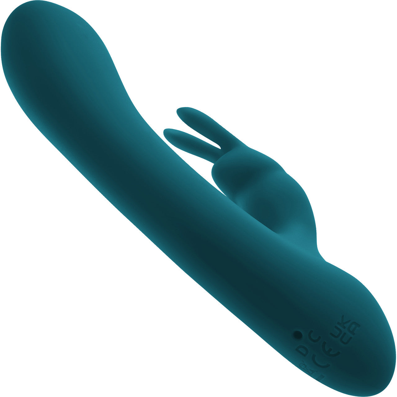 Playboy Pleasure Lil Rabbit Waterproof Rechargeable Silicone Dual Stimulation Vibrator - Teal