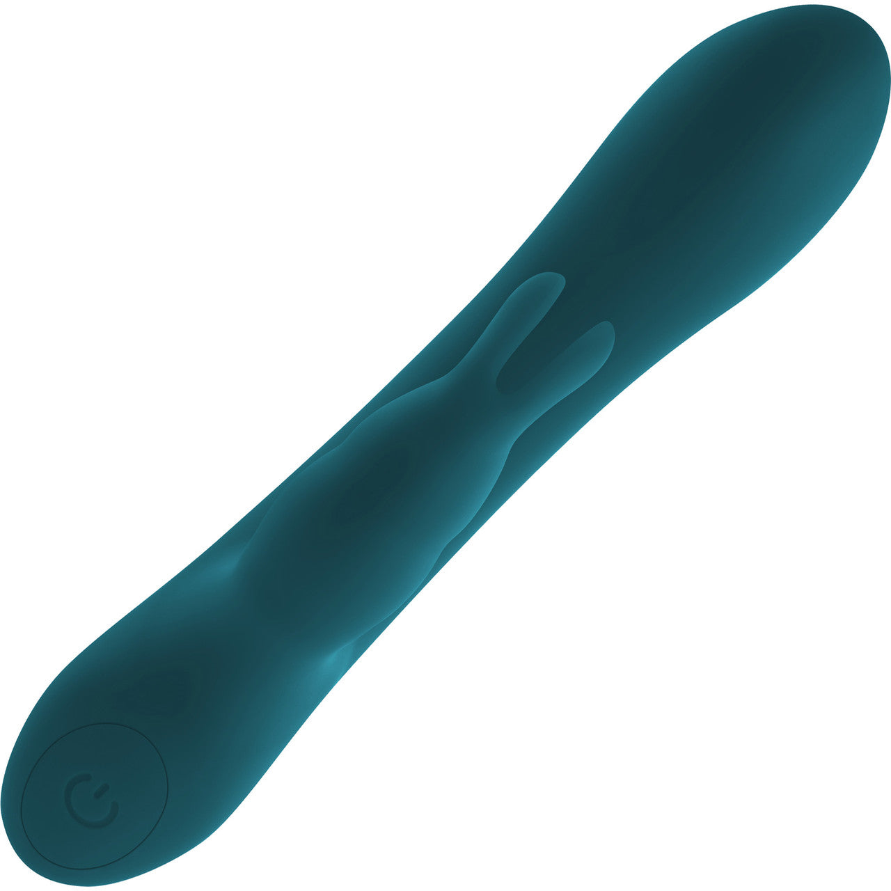 Playboy Pleasure Lil Rabbit Waterproof Rechargeable Silicone Dual Stimulation Vibrator - Teal