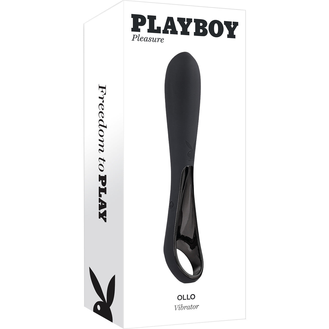 Playboy Pleasure Ollo Rechargeable Waterproof Silicone Mini Vibrator - Black