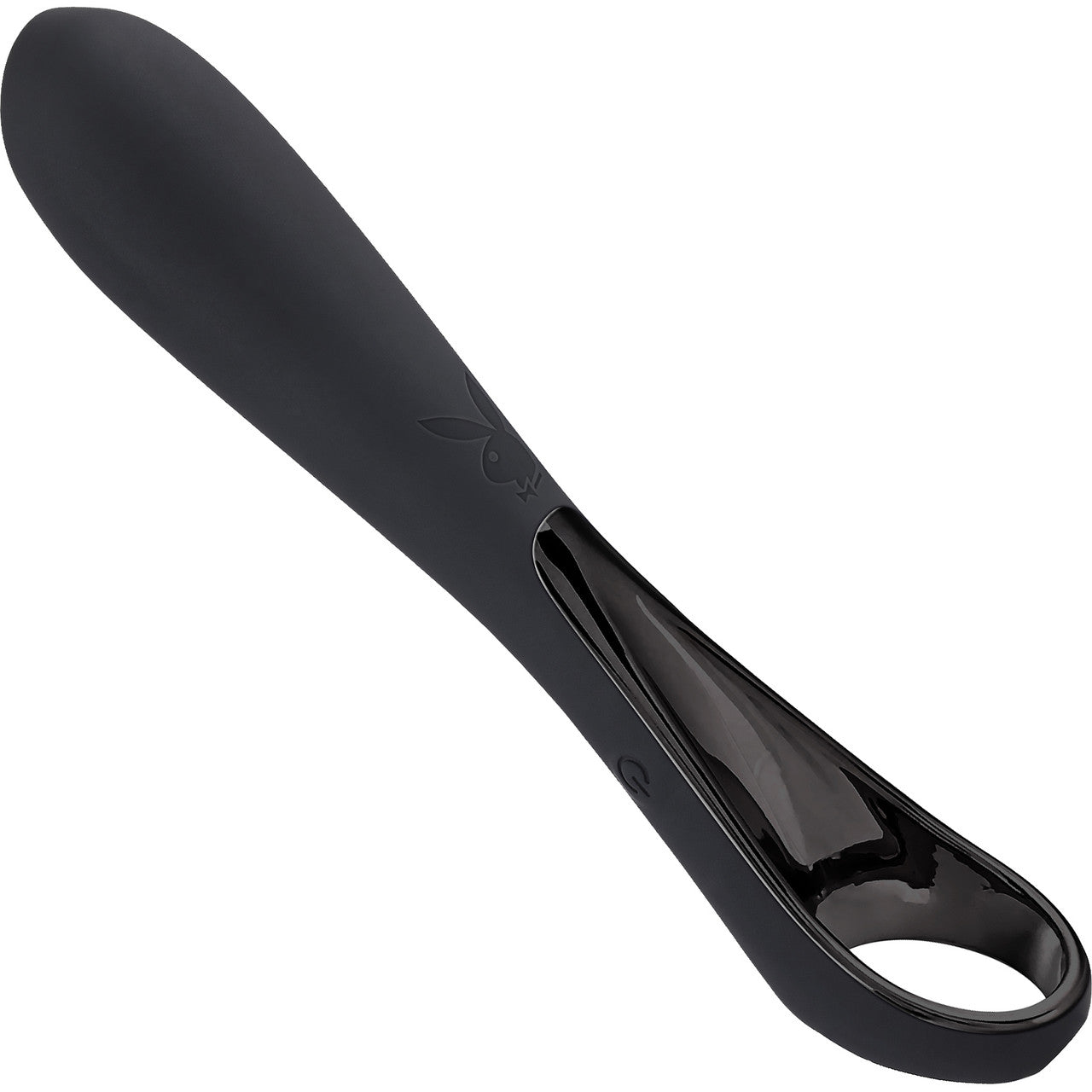 Playboy Pleasure Ollo Rechargeable Waterproof Silicone Mini Vibrator - Black