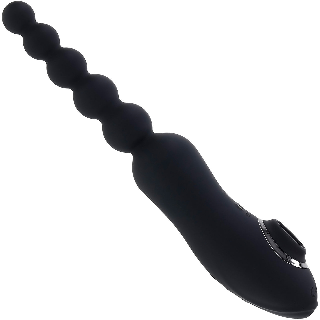 Playboy Pleasure Let It Bead Anal Beads & Clitoral Suction Rechargeable Silicone Dual Purpose Vibrator